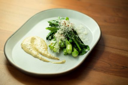 grilled vegetables plated at nuri grill