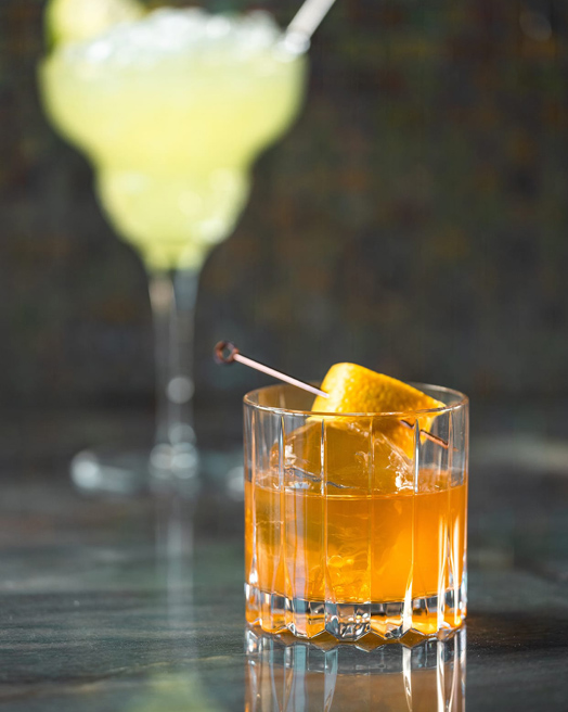asian-inspired old fashioned whiskey